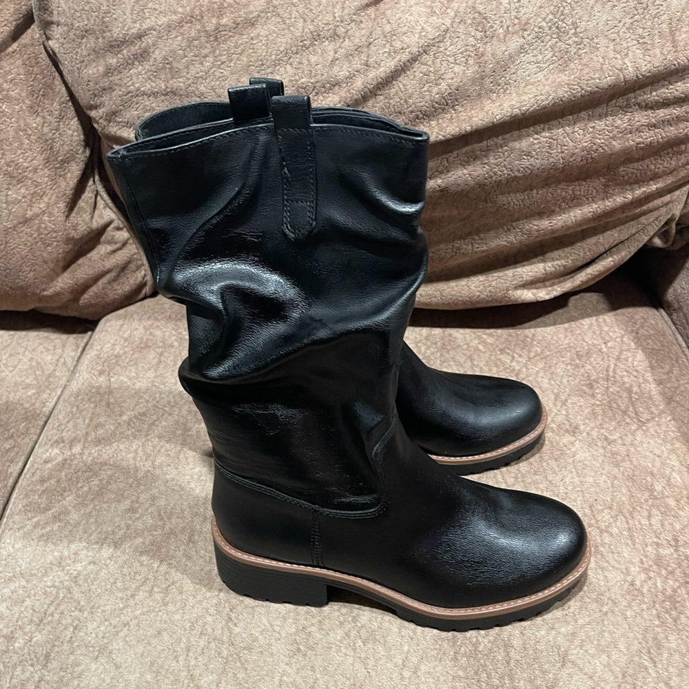 NEW In Box Sun + Stone Mid Calf Boots
